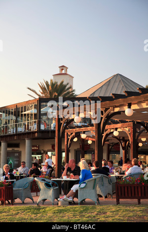 Isole Canarie, Gran Canaria, Maspalomas, sala da pranzo esterna Foto Stock
