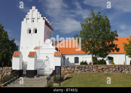 Stubberup Kirke; chiesa in Stubberup, Funen, Danimarca Foto Stock