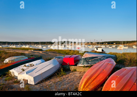 Barche, Wellfleet, Cape Cod, Massachusetts, STATI UNITI D'AMERICA Foto Stock