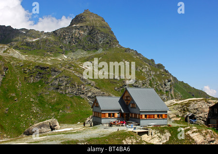 Cabane de Prafleuri rifugio del Club Alpino Svizzero, Vallese, Svizzera Foto Stock