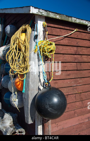 Canada, Terranova e Labrador, Twillingate. Il primo posto di ormeggio storico centro di pesca. Foto Stock