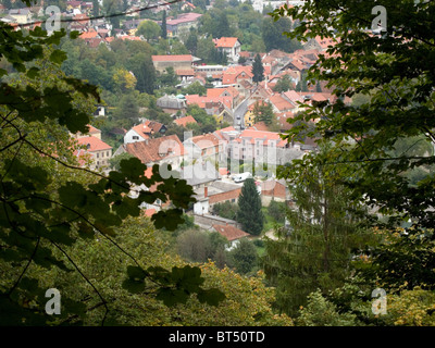 Samobor, croata - tetti rossi nella città Foto Stock