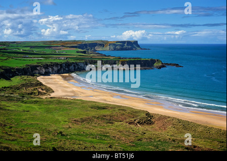 Whitepark Bay sulla costa North Antrim Foto Stock