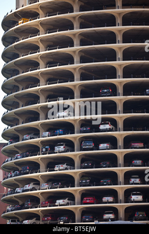 Marina torri della città a 300 N. membro Chicago, IL, Stati Uniti d'America. Foto Stock