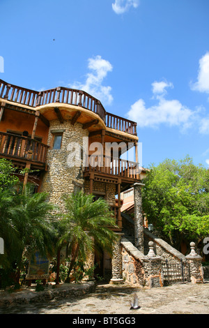 Edificio ad Altos de Chavon, Casa de Campo, Repubblica Dominicana Foto Stock