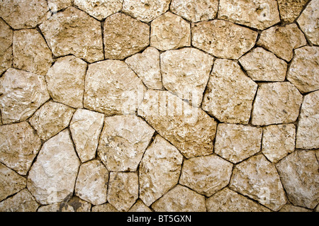 Weathered muro di pietra di sfondo o la texture Foto Stock