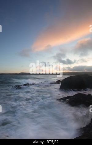 Testa Runkerry da Portballintrae, Irlanda del Nord Foto Stock