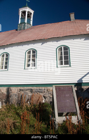 Canada, Labrador, Hopedale (aka Agvituk). Hopedale missione National Historic Site. Storica chiesa di Moravian. Foto Stock