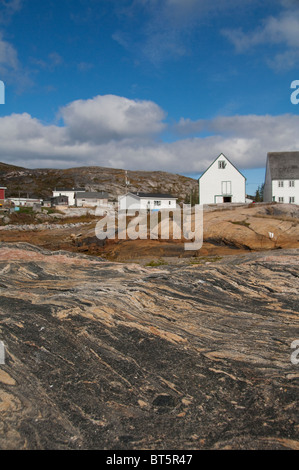 Canada, Northern Labrador, Hopedale (aka Agvituk). Hopedale missione National Historic Site. Foto Stock