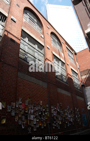 Edificio di mattoni esterno in Melbourne, Australia Foto Stock
