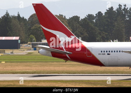 Compagnia australiana di coda insegne logo kangaroo 330, 737, 767, a330, aria, Airbus, aeromobili, aereo di linea, aereo, aeroporto, grembiule, un Foto Stock