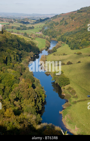 Il fiume Wye visto dalla Symonds Yat. Foto Stock