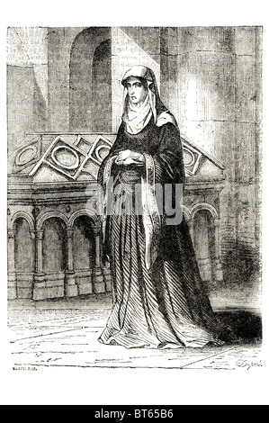 Matilde di Scozia. 1080 - 1 maggio 1118 nato Edith, prima moglie regina consorte Enrico I di Inghilterra.re Matilda è nato circa 10 Foto Stock