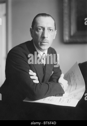 Foto d'epoca circa 1920s del compositore russo, pianista e direttore Igor Stravinsky (1882 - 1971). Foto Stock