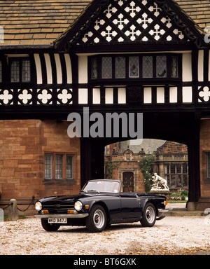 Blue Triumph TR6 serie CP dal 1970 Foto Stock