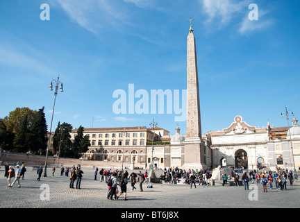 Piazza del Popolo, Roma, Italia Foto Stock