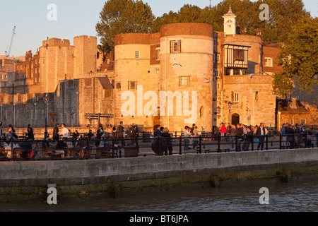 L'ingresso principale (Byward Tower) - Torre di Londra Foto Stock