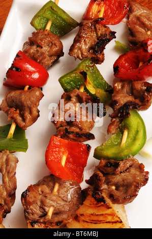 Pollo Shish Kabob Foto Stock