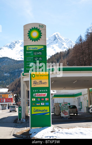 Stazione di benzina BP, Foto Stock