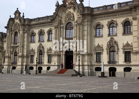 Il Palazzo del Governo, Lima Peru Foto Stock