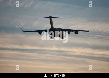 Un squadrone 99 C17 a Lyneham, Wiltshire Foto Stock