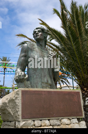 Statua di Cristoforo Colombo a Porto Santo Foto Stock