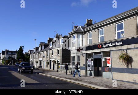 La strada principale della città di Alford in Aberdeenshire, Scotland, Regno Unito Foto Stock
