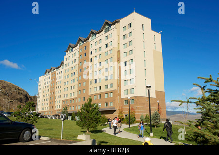 Esterno degli edifici del campus Thompson Rivers University. Kamloops, British Columbia, Canada Foto Stock