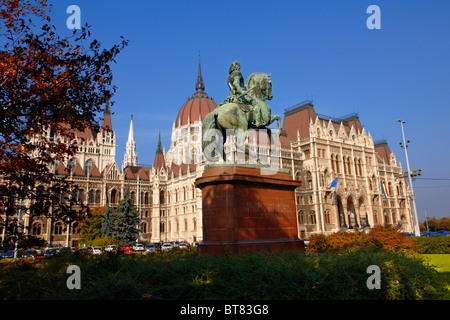 La nazionale ungherese di assemblaggio. Il Parlamento (Országház), Budapest Ungheria Foto Stock