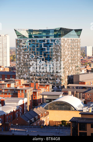 Il Cubo edificio, Birmingham, West Midlands, England, Regno Unito Foto Stock