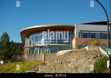 Esterno degli edifici del campus Thompson Rivers University. Kamloops, British Columbia, Canada Foto Stock