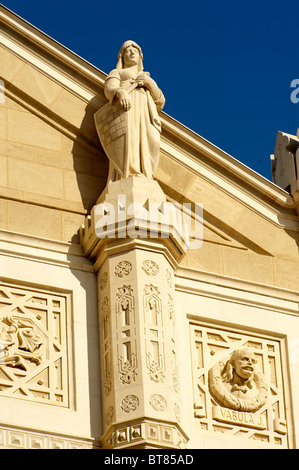 Stile romantico Vigado Concert Hall (Vigadó) progettato da Frigyes Feszl, Budapest, Ungheria Foto Stock