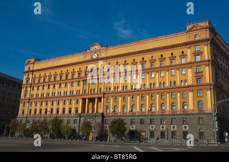 Lubyanka edificio pl Lubyanskaya piazza Mosca Russia Europa Foto Stock