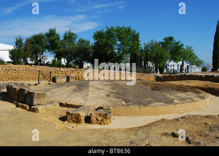 Mausoleo circolare, complesso archeologico , Carmona, provincia di Siviglia, in Andalusia, Spagna, Europa occidentale. Foto Stock