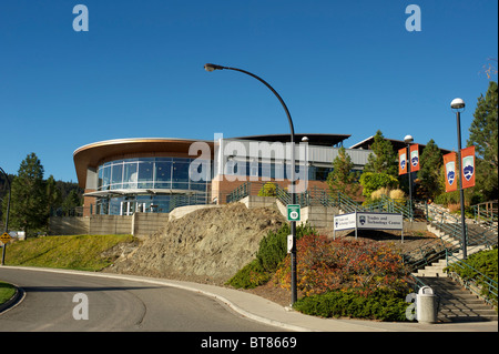 Esterno degli edifici del campus Thompson Rivers University. Kamloops, British Columbia, Canada Foto Stock