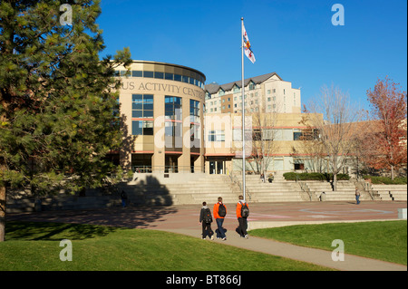 Esterno degli edifici del campus Thompson Rivers University. Kamloops, British Columbia, Canada Foto Stock