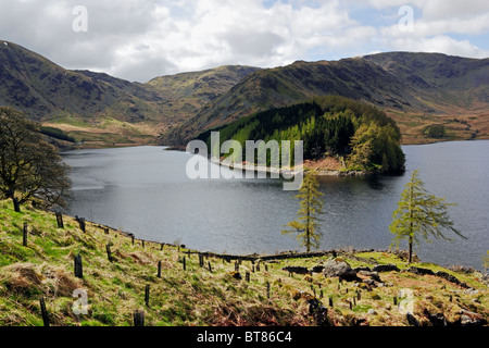 Scafell e Rigg da Branstree nel Parco Nazionale del Distretto dei Laghi, Cumbria, Inghilterra, Regno Unito. Foto Stock