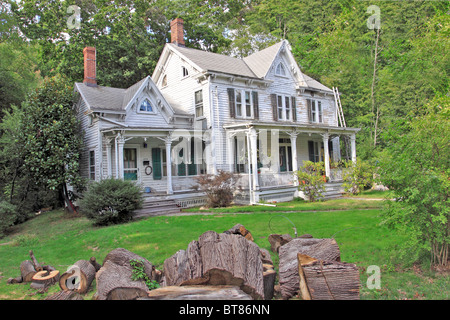 Vecchia casa in ristrutturazione, Cold Spring Harbor, Long Island NY Foto Stock