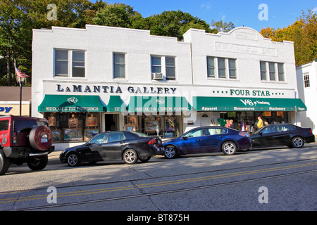 Memorizza su Main Street, Northport Village, Long Island NY Foto Stock