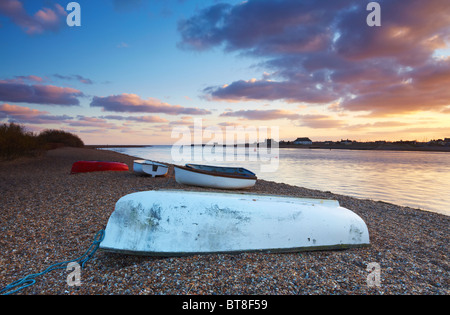 Bawdsey Quay sulla costa di Suffolk Foto Stock