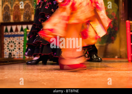 Flamenco Dancing abstracts, Spagna Foto Stock