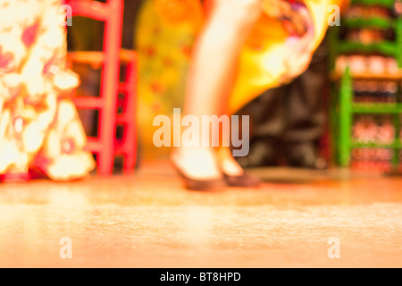 Flamenco Dancing abstracts, Spagna Foto Stock