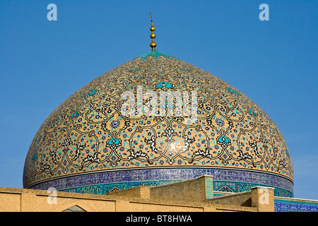 Lo Sceicco Lotfollah moschea imam Square a Esfahan Iran Foto Stock