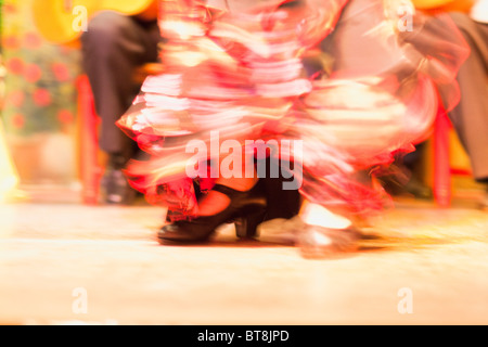 Flamenco Dancing abstracts, Spagna Foto Stock