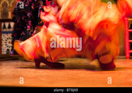 Flamenco Dancing abstracts, Spagna Foto Stock