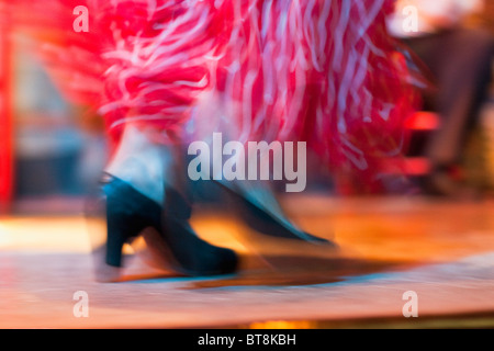 Flamenco Dancing abstracts, Spagna Foto Stock