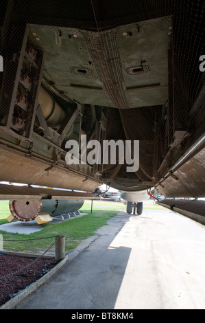 Baia di bomba di un RB-36 bombardiere in mostra al Castello di Air Museum, California Foto Stock