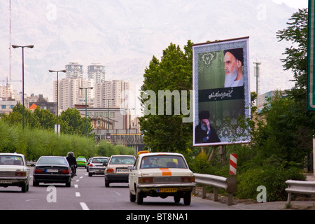 Autostrada a Tehran, Iran Foto Stock