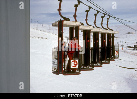 Gli sciatori, sci, sarenne ghiacciaio, le Massif des Grandes Rousses, alpe d'Huez, isere department, Rhône-Alpes, in Francia, in europa Foto Stock