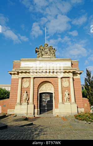 Berliner Tor gate, prussiano gate barocca, city gate, fortificazioni, Wesel, Basso Reno, Renania settentrionale-Vestfalia, Germania, Europa Foto Stock